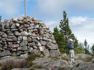 Grandson Oliver conquers his first mountain: Craigendarroch