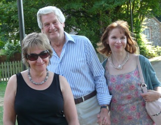 Dot with David and Kristine Coomes on riverside walk near Pull's Ferry