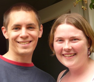 My nephew Sam and his wife Lucy, who live in Southampton, visited us on Monday afternoon.