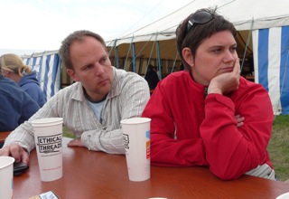 Paul and Heather Cracknell, Ambient Wonder supremos, listening to Dot in the Jesus Arms