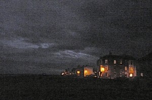 Experimental picture taken after dark at Aldeburgh and digitally altered in a pretty basic way. Quite like it.