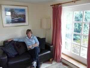 Dot in lounge area at smallest cottage in Suffolk