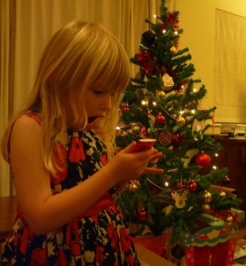 Amy is amazed by her new iPod