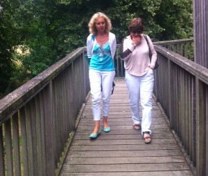 Anna and Dot leave Skyscape at Houghton Hall