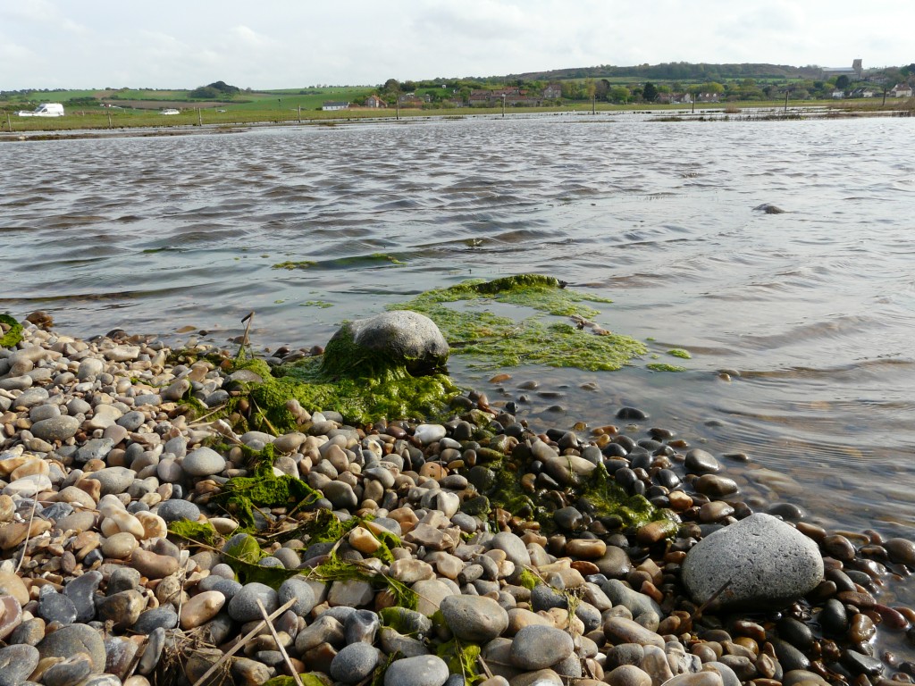 The sea encroaching at Salthouse