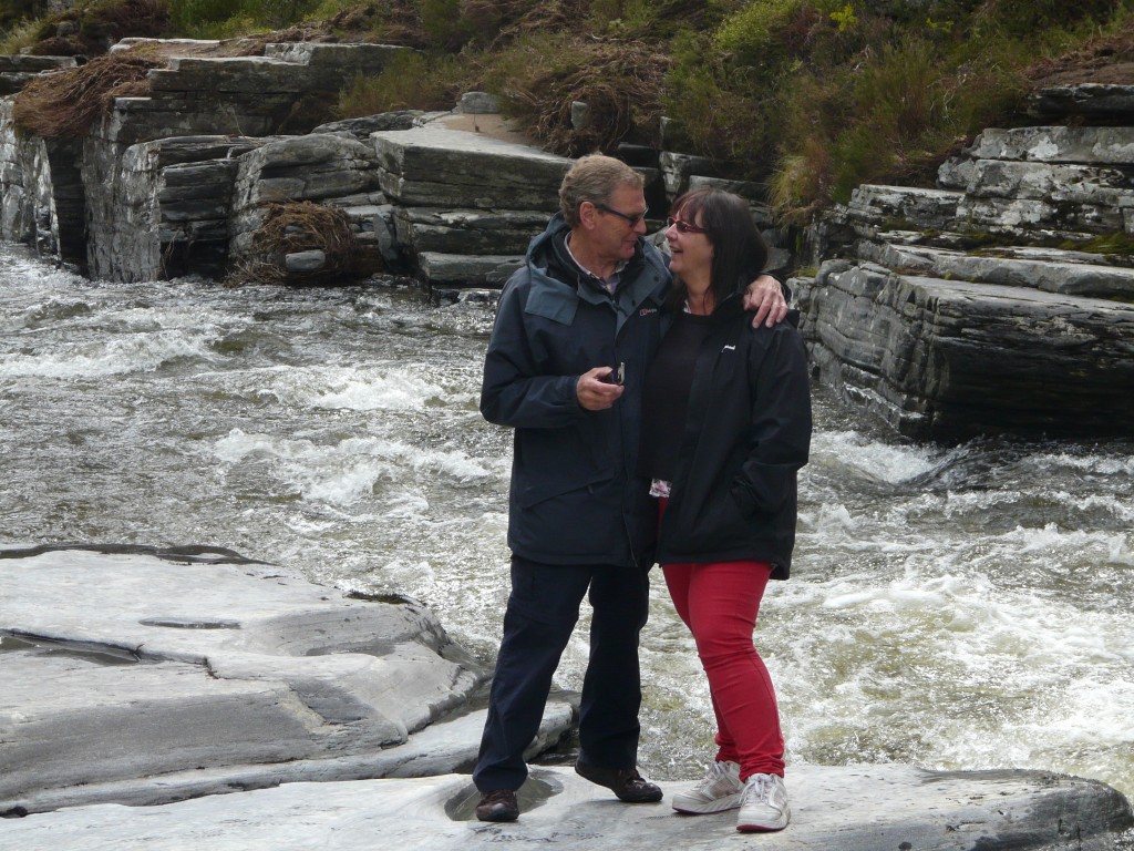 We got our first Christmas card today - from this happy couple, photographed in August at the lovely Linn of Quoich.