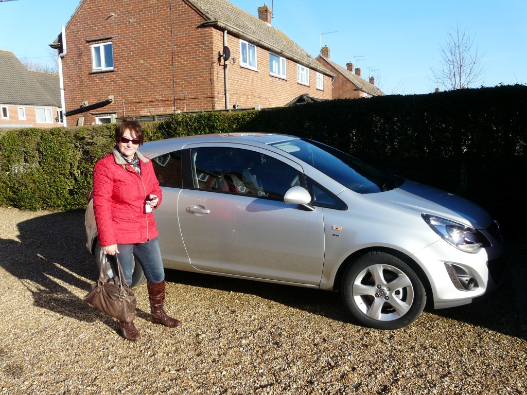 Dot with the temporary Corsa