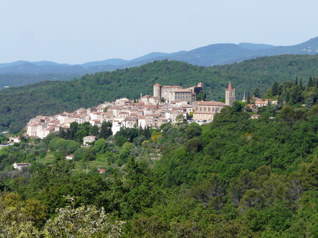 The village of Callion as seen from our villa just outside Montauroux.