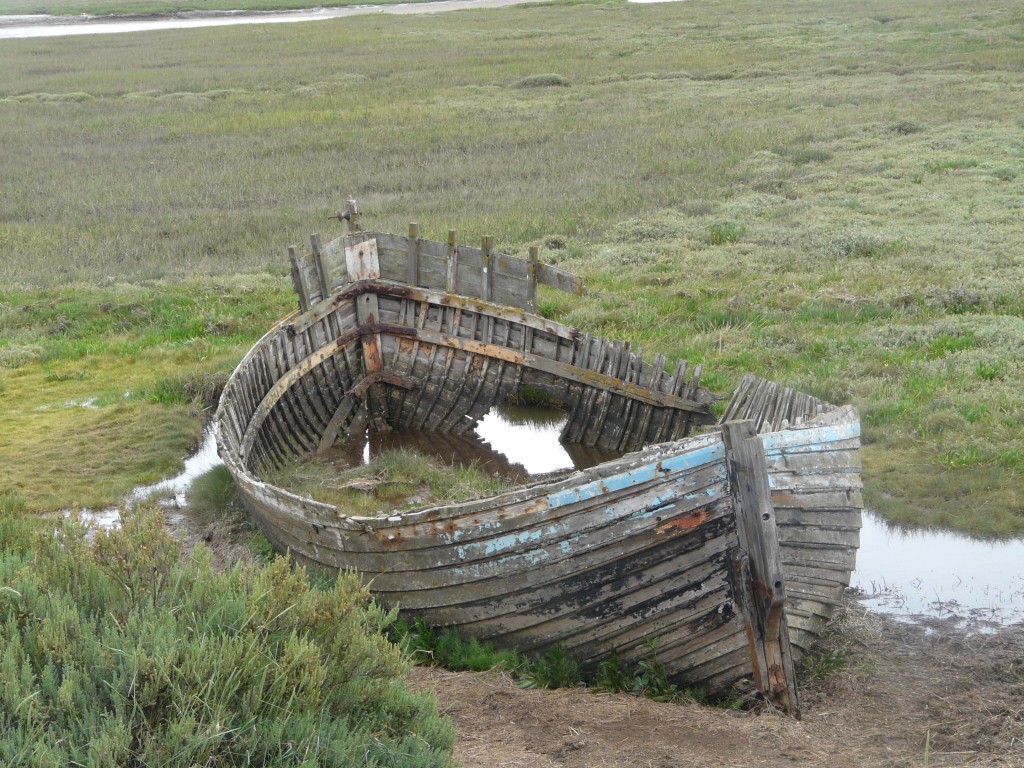 Beached, and looking its age.