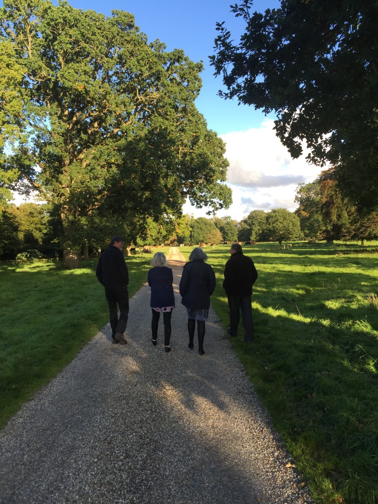 Rob, Penny, Ann and James in Heydon Park.