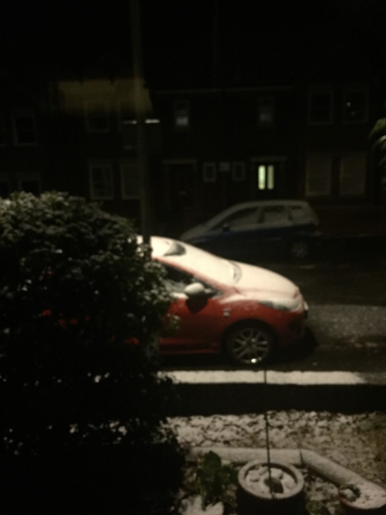 Birthday snow for Dot