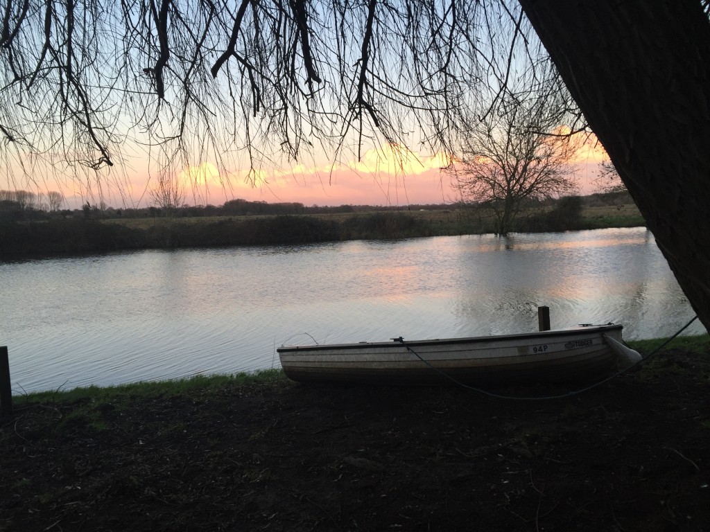 Evening at Bramerton Woods End, after Geoff Saunders' funeral.