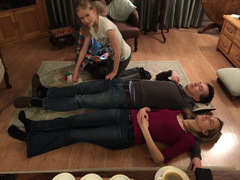 Amy, David and Chrissy. I have no idea what's going on here.