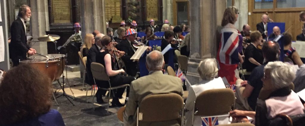 Not very good picture of Sillars Orchestra with Dot more or less in the middle.