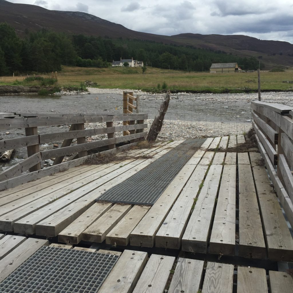 Broken bridge at Linn of Quoich