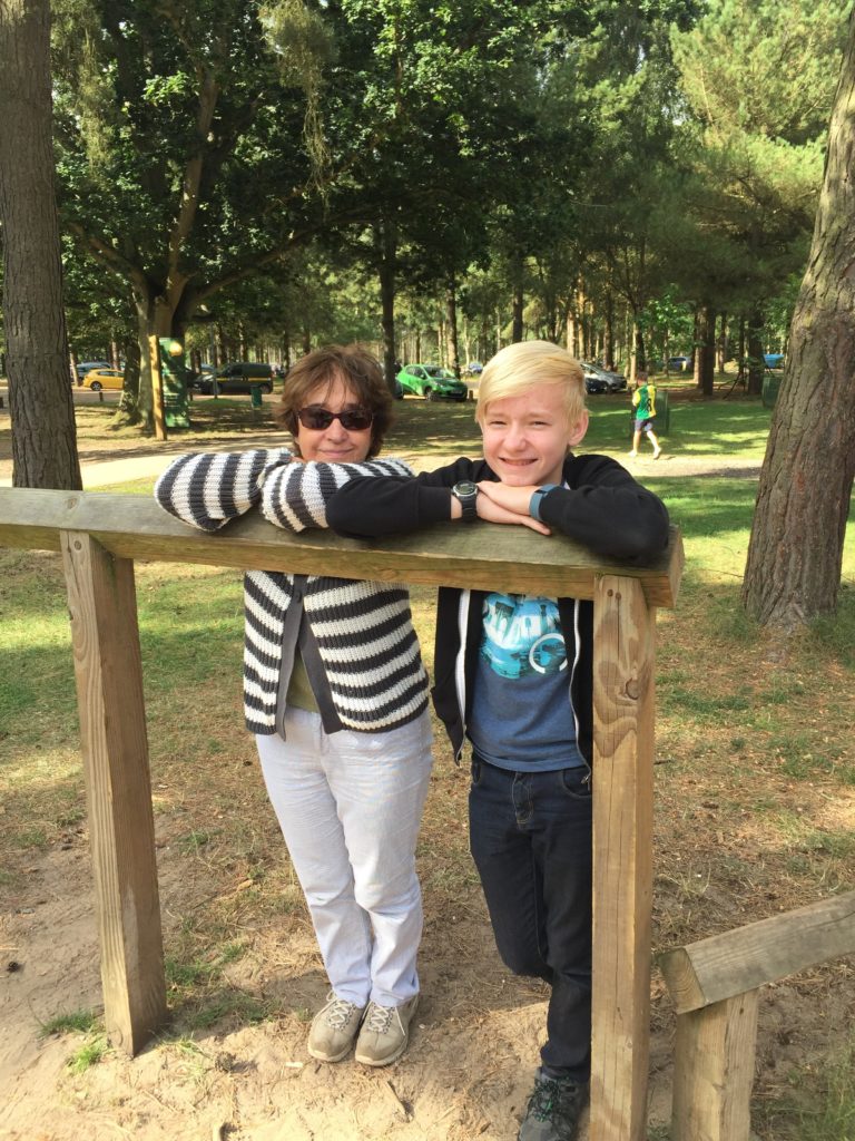 Dot and Oliver at Thetford High Lodge for endurance cycling!