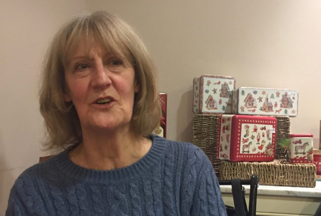 Christine Mawhood (nee Wools) at Holt last week. One of Dot's college friends.