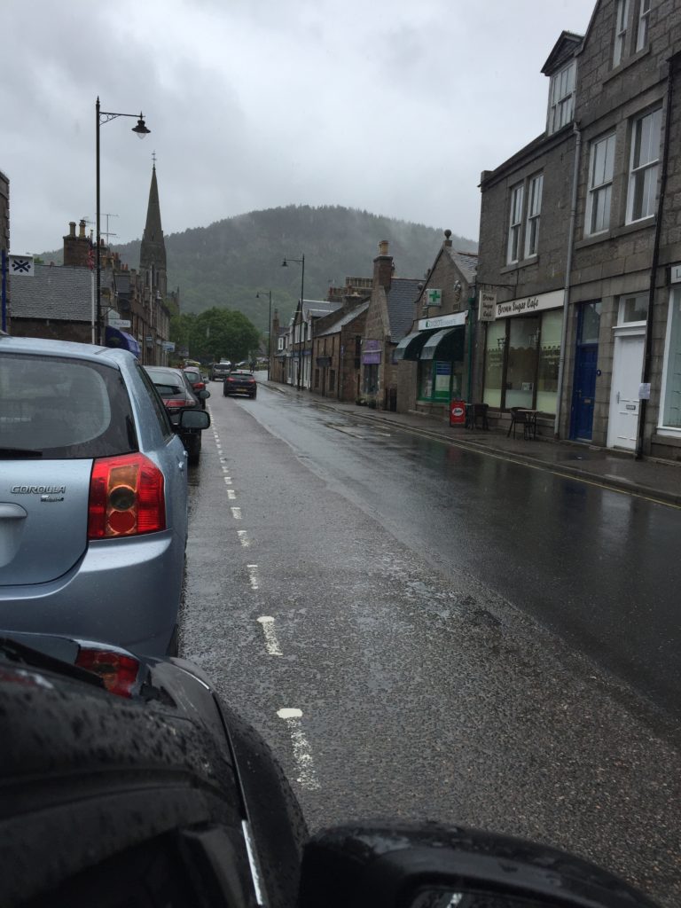 A rainy day in Ballater.