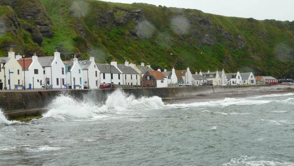 High tide at Pennan.