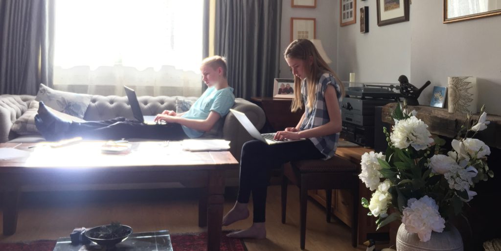 Oliver and Amy get down to a little light work