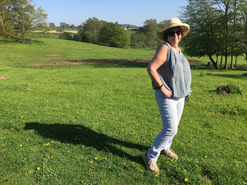 Dot takes time out to pose during our Blofield walk.