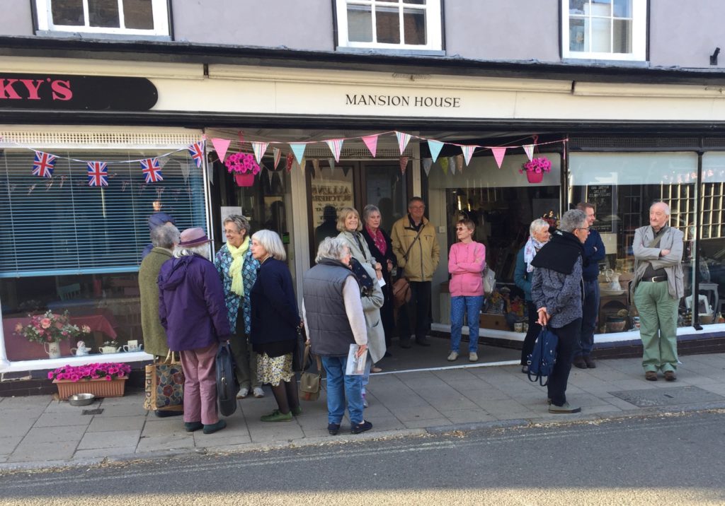 Group of displaced poets in Halesworth,
