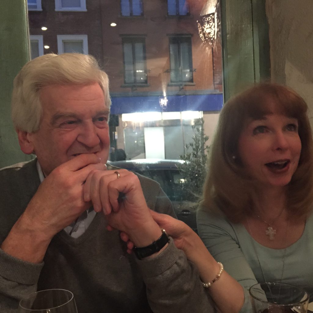 David and his third wife Kristine in London