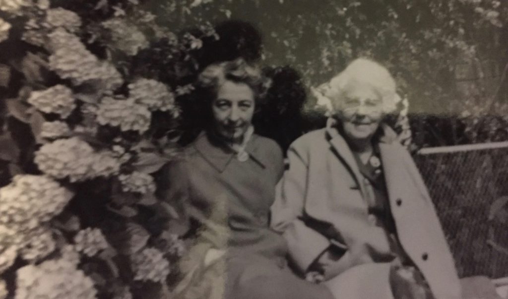 My father's mother, Rosa Dorothy, with her daughter Dorothea, who was matron at Norwich School but who spent much of her time looking after her.